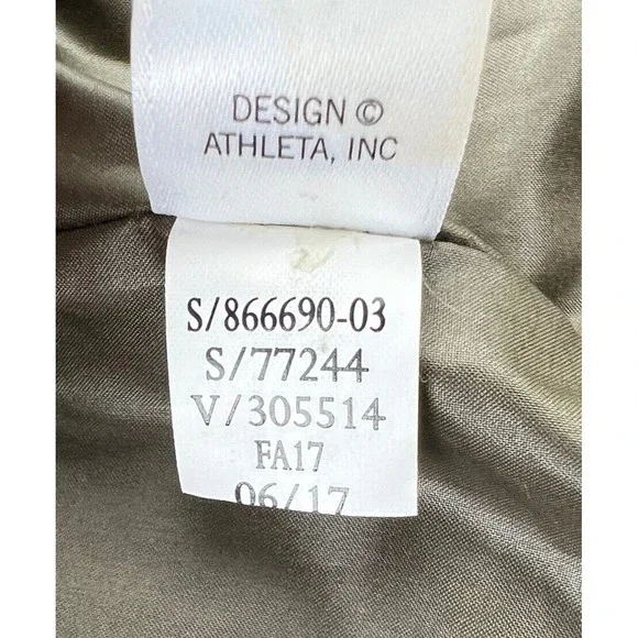 Athleta Responsible Down Tundra Vest Sherpa Full Zip Vest Brown Cream Womens XS - Picture 7 of 7